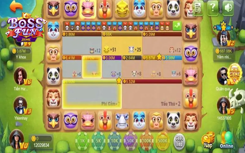 Giới thiệu tổng quan về game Phi Cầm & Tẩu Thú Bossfun